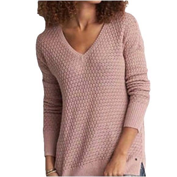 American Eagle Outfitters Sweaters - American Eagle Dusty Pink V-Neck Sweater Size XS